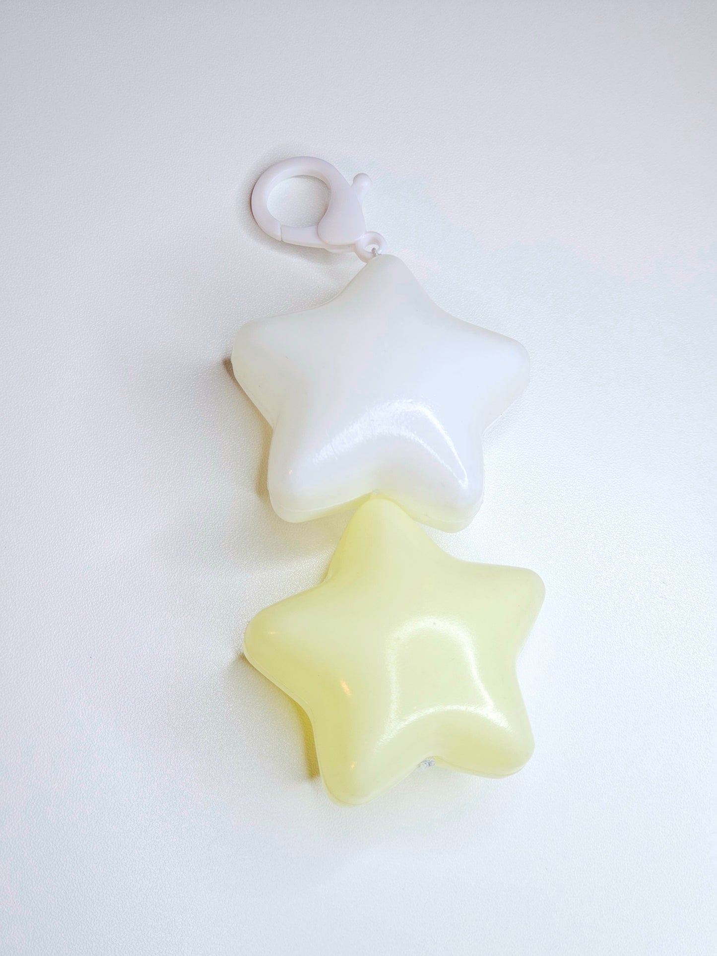 2 tier Puffy star keychain backpack charm