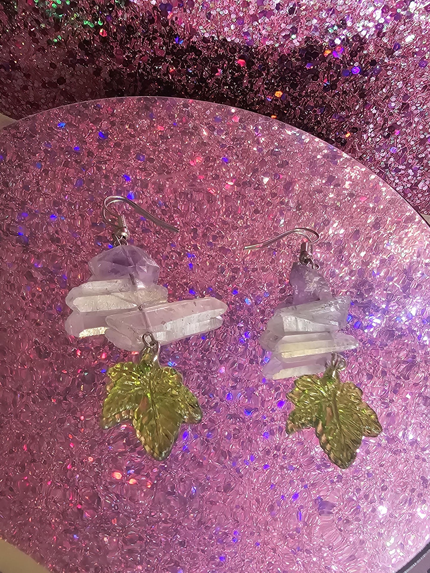 Kush leaf earrings, zaza earrings, 420, cannabis
