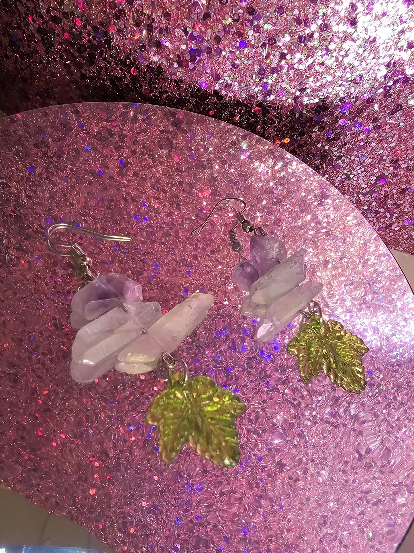 Kush leaf earrings, zaza earrings, 420, cannabis
