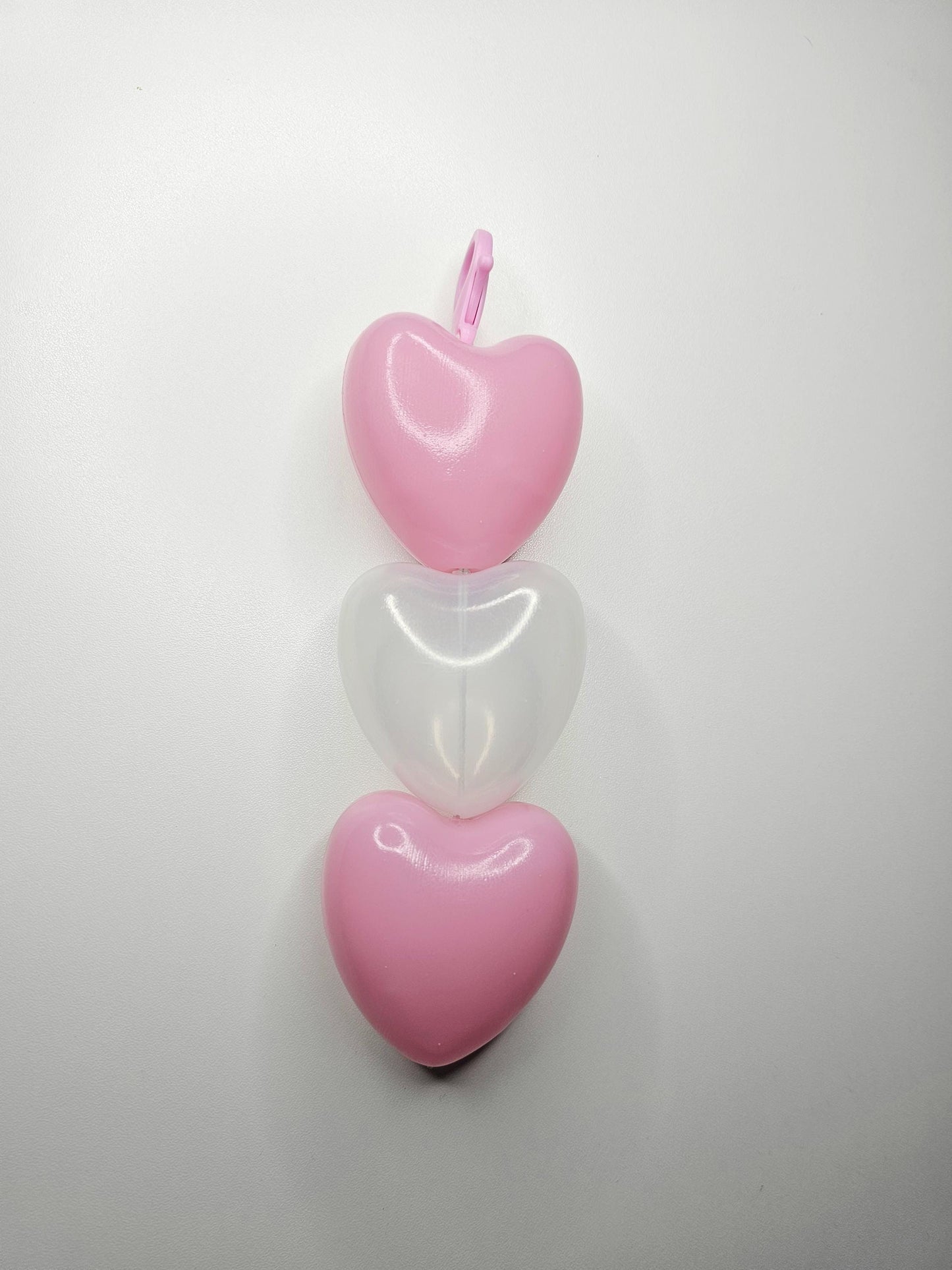 Heart keychain/zipper charm ballpit handmade kawaii accessories