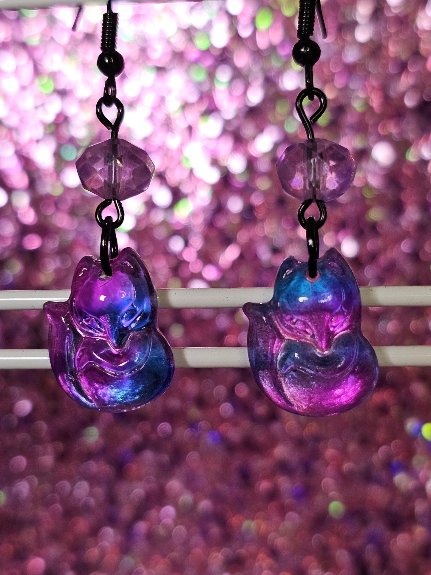 Fox earrings spooky jewelry